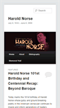 Mobile Screenshot of haroldnorse.com