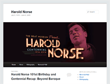 Tablet Screenshot of haroldnorse.com